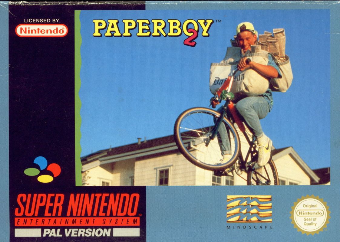Paperboy 2 box art for Super Nintendo